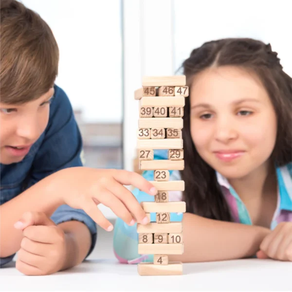 Wooden Tumbling Tower Game Jenga - Image 5